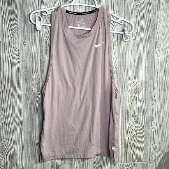 Women Nike Running Dri-Fit Tank Top Size Small Light Pink - Picture 1 of 5